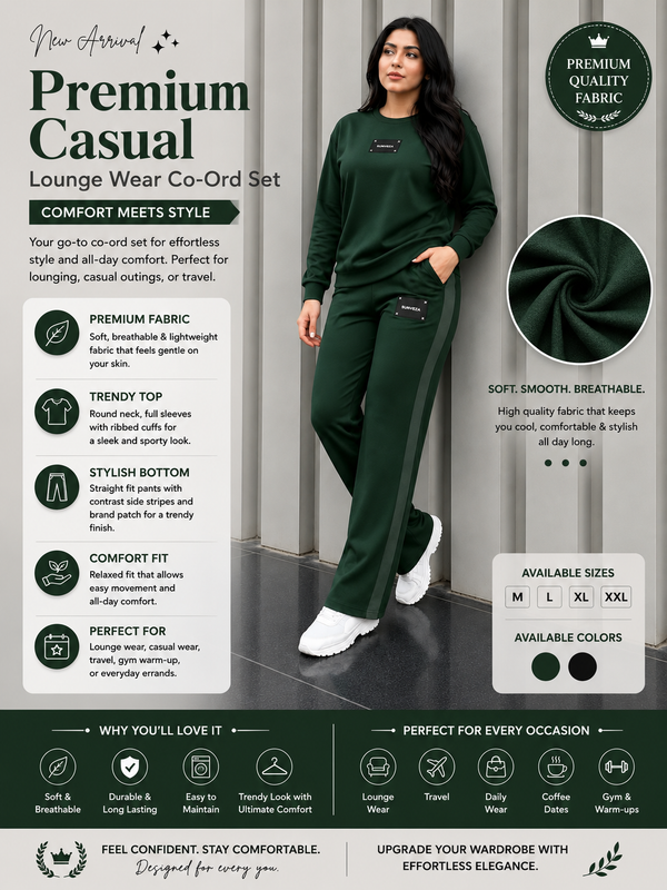 Premium Casual Lounge Wear Co-Ord Set