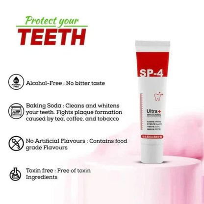 Sp-4 probiotic whitening toothpaste, Teeth Whitener Toothpaste, Natural Tooth Whitener (Buy 1 Get 1 Free)