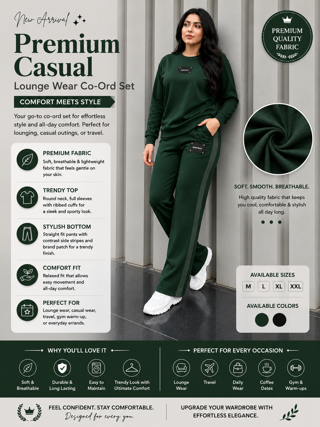 Premium Casual Lounge Wear Co-Ord Set