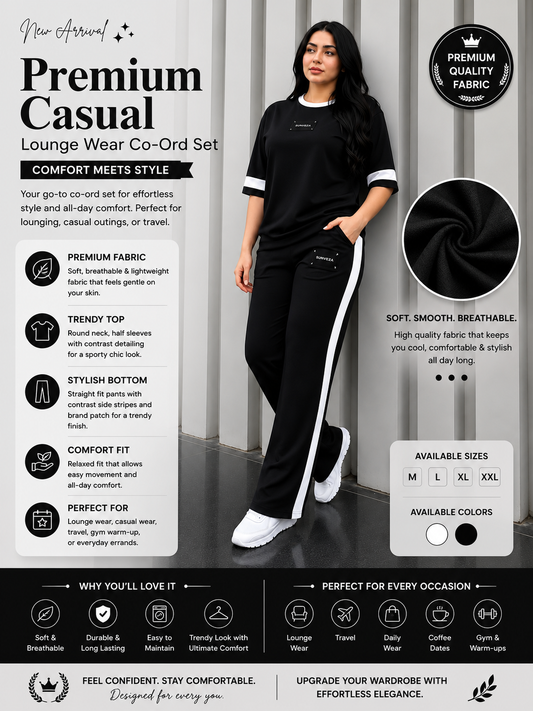 Premium Casual Lounge Wear Co-Ord Set