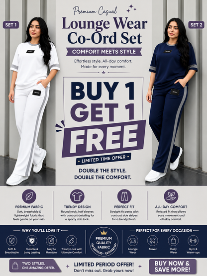 Women's Premium Co-Ord Set – Buy 1 Get 1 FREE