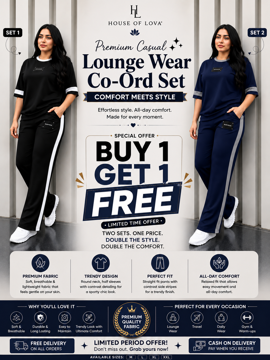 Women's Premium Co-Ord Set – Buy 1 Get 1 Free