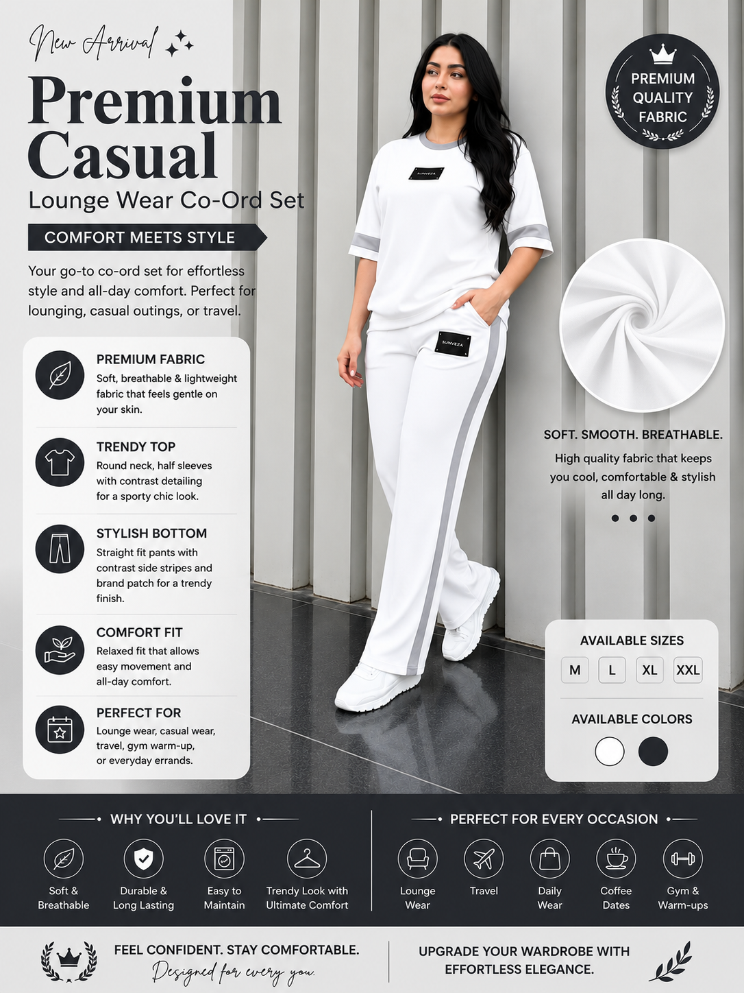 Premium Casual Lounge Wear Co-Ord Set