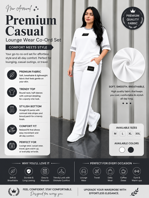 Premium Casual Lounge Wear Co-Ord Set