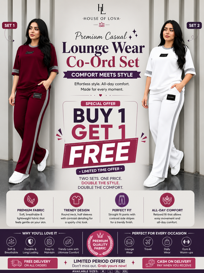 Women's Premium Co-Ord Set – Buy 1 Get 1 FREE
