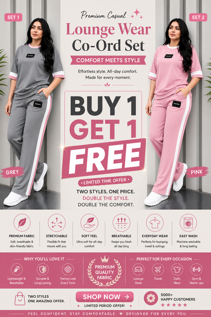 Women's Premium Co-Ord Set – Buy 1 Get 1 FREE