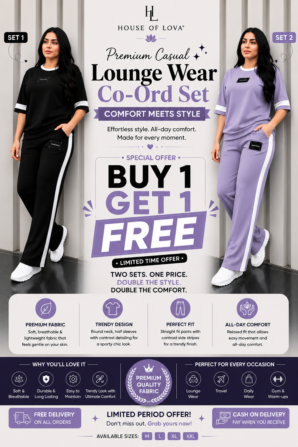 Women's Premium Co-Ord Set – Buy 1 Get 1 Free