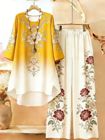 Retro Geometric Plus Size Premium Co-Ord Set