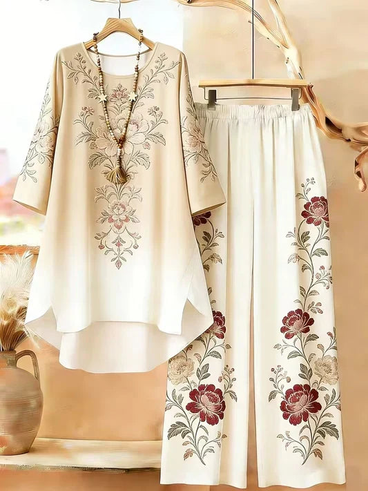 Retro Geometric Plus Size Premium Co-Ord Set