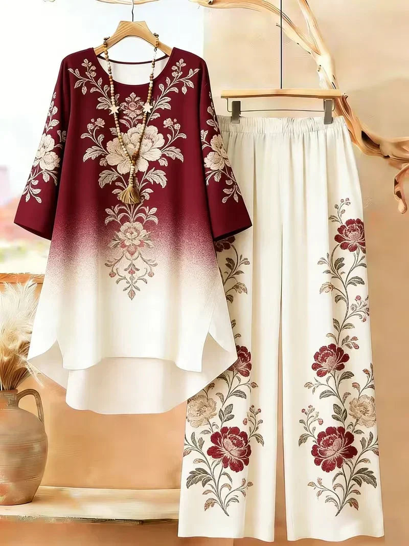 Retro Geometric Plus Size Premium Co-Ord Set