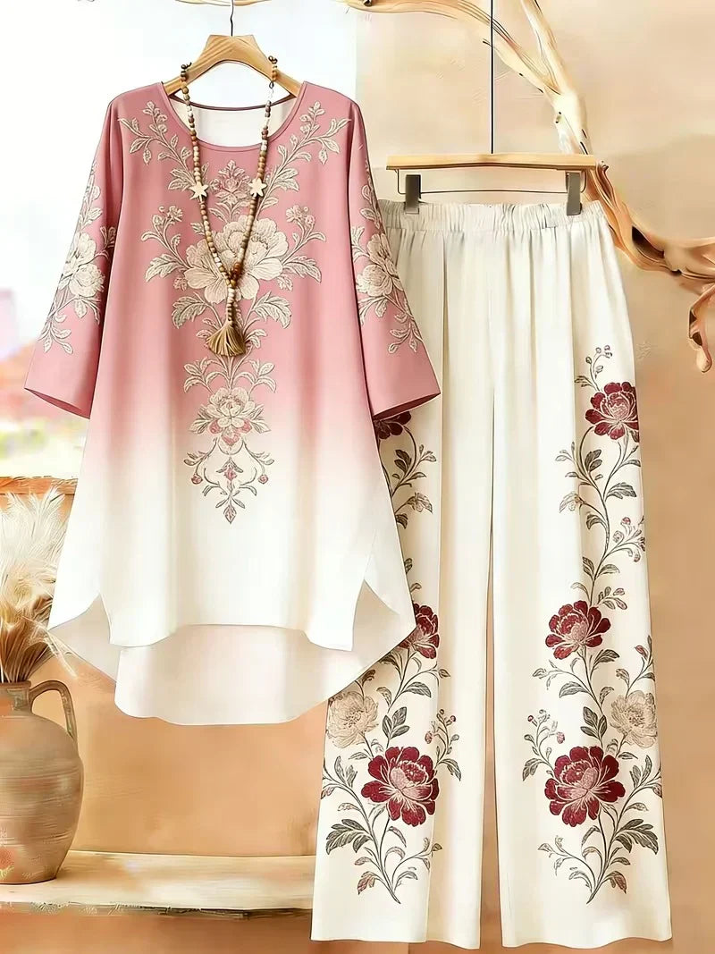 Retro Geometric Plus Size Premium Co-Ord Set